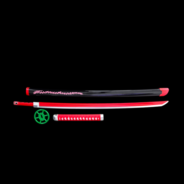 Nezuko Kamado Whip Nichirin Wooden Katana Demon Slayer – 104 cm for Cosplay - Image 4