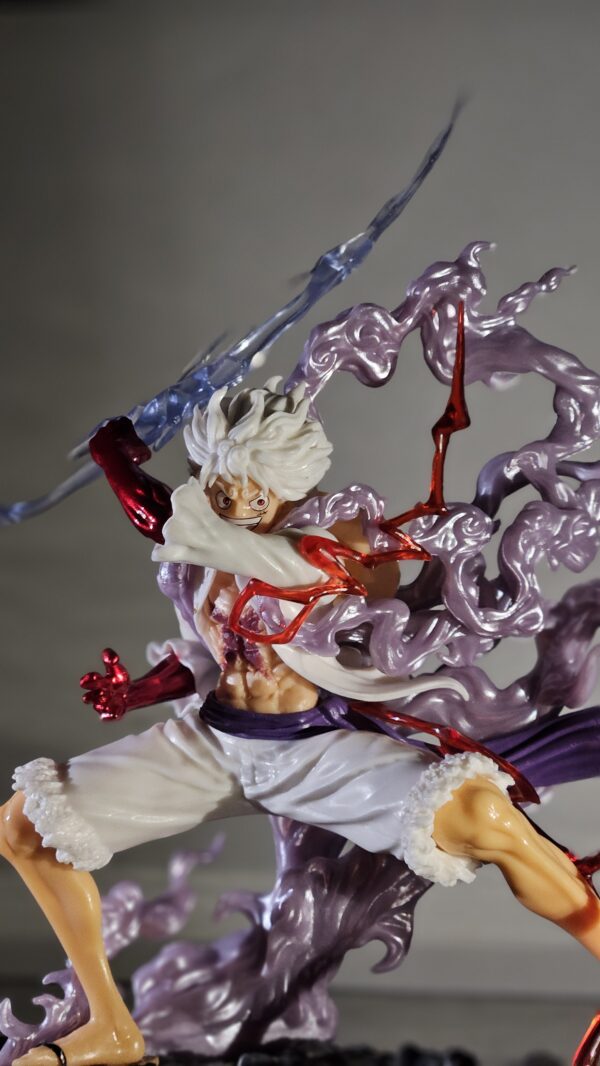 Luffy Gear 5 Action Figure (28 cm) with Thunder in Hand - Image 4