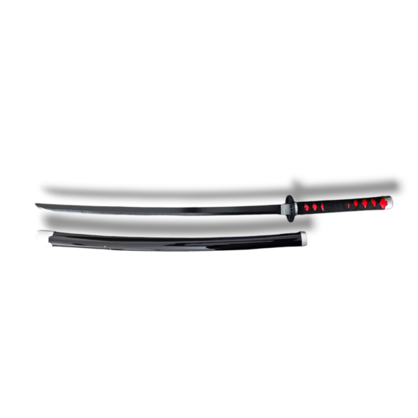 Tanjiro Kamado Wooden Katana Demon Slayer  – 104 cm Cosplay Sword (Black) - Image 4