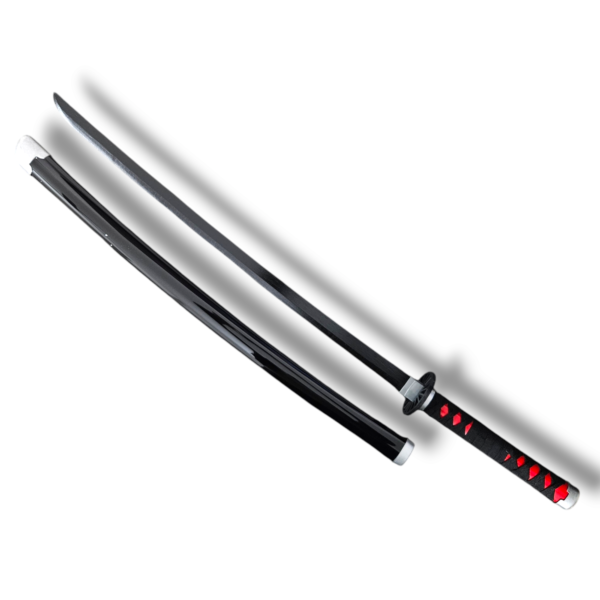 Tanjiro Kamado Wooden Katana Demon Slayer  – 104 cm Cosplay Sword (Black) - Image 5