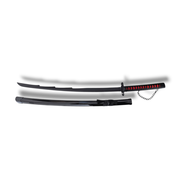 Bleach Ichigo Wooden Katana Zangetsu – 104 cm Cosplay Sword (Black) - Image 5