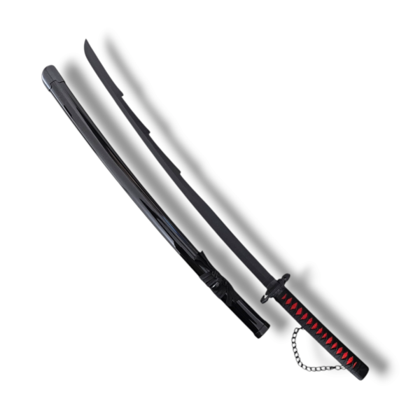 Bleach Ichigo Wooden Katana Zangetsu – 104 cm Cosplay Sword (Black) - Image 4