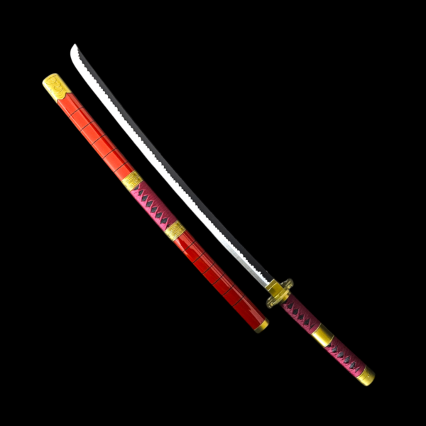 zoro wooden katana red